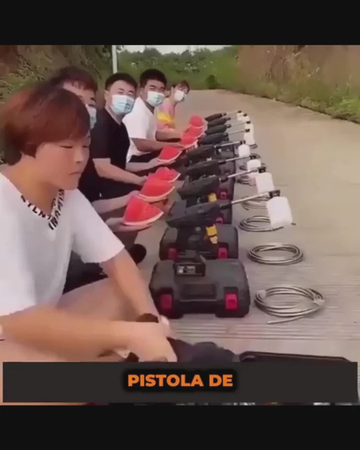 Pistola alta presión profesional portátil doble bateria