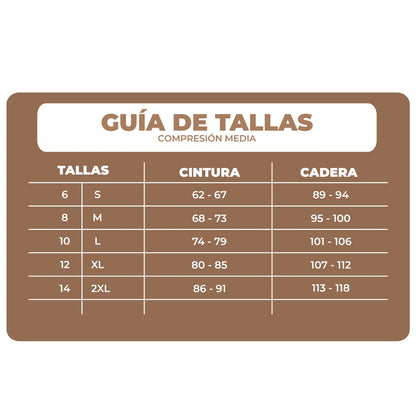 Body Reductor Mujer Negro y Beige