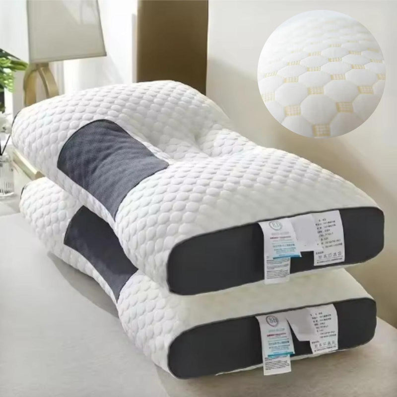 DELUXE ERGONOMIC - Almohada Ergonómica Ortopédica 3D con alineación Cervical Perfecta