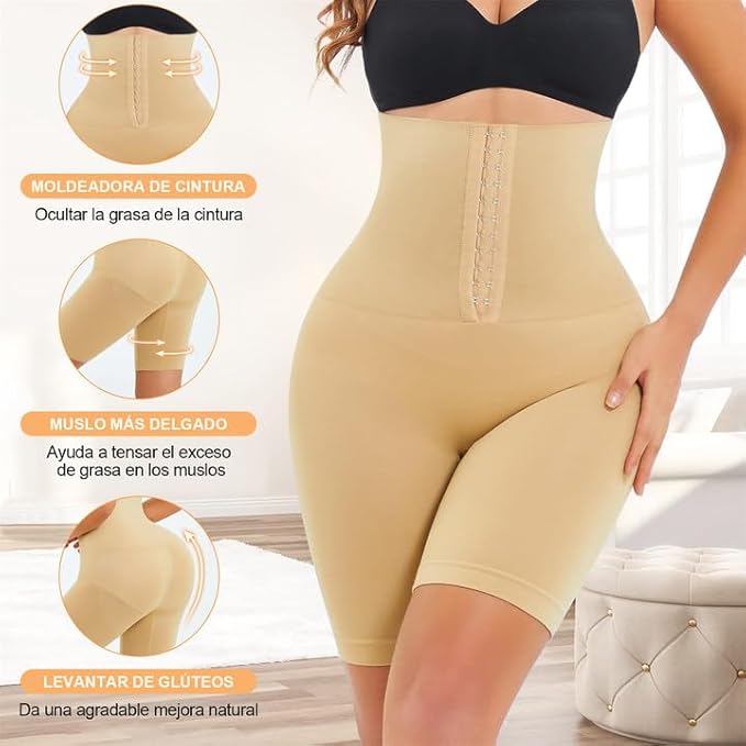 Faja moldeadora con cintura ajustable negro M/L/XL/XXL