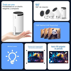 CineGo™ - Proyector Portátil Ultra HD