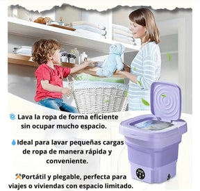 Lavadora portatil plegable 8L