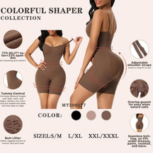 Body sin costuras para mujer negro y marron