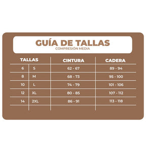 Body Reductor Mujer Negro y Beige