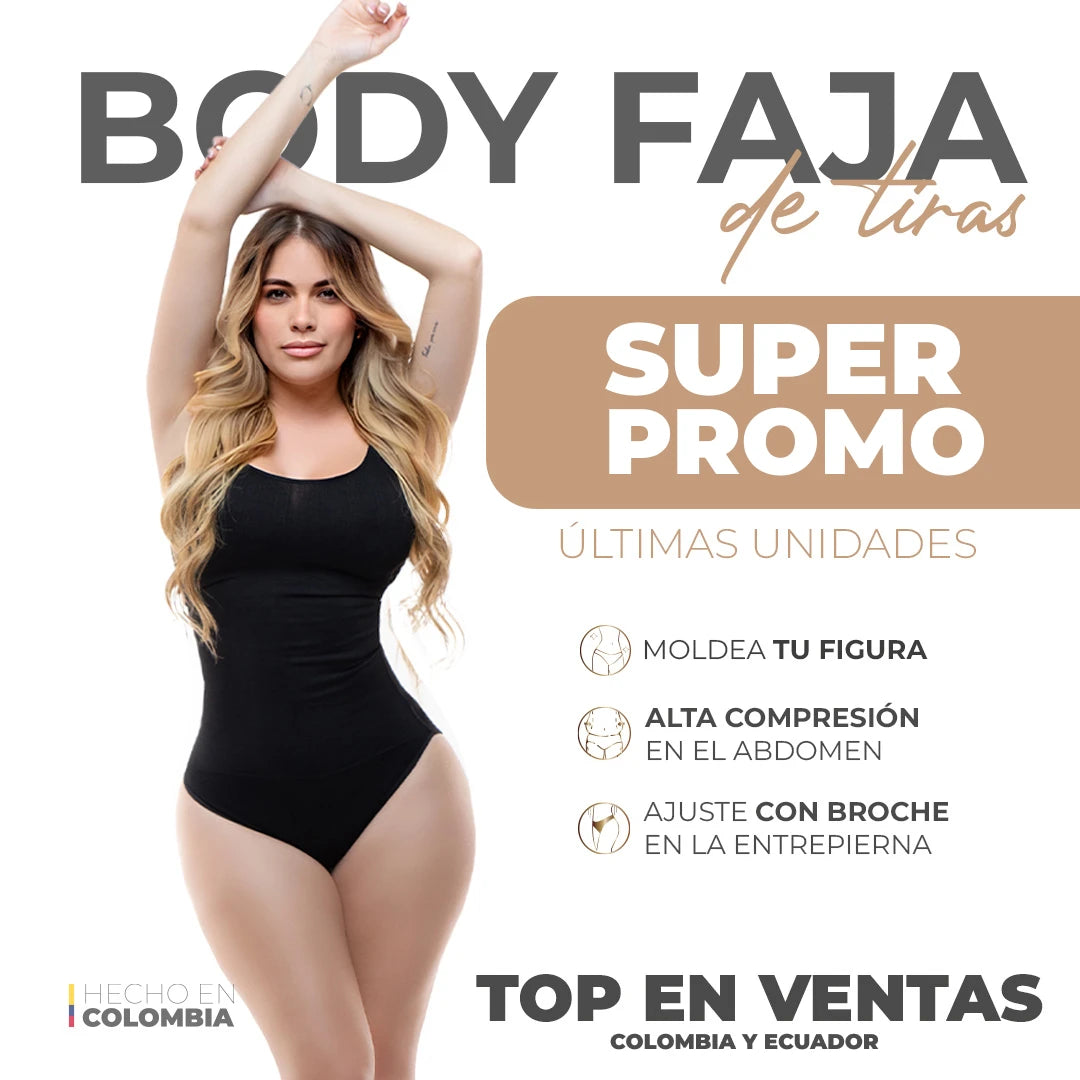 Body Moldeador Faja Negro