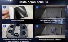 Máquina de Boxeo Musical Inteligente De 6 Puntos con Bluetooth y Luces LED