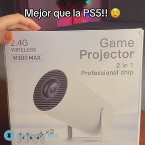 VisionPlay™ M300 MAX – Proyector 2 en 1 con Juegos Retro Integrados